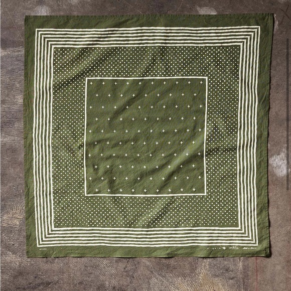 Imogene and Willie Olive Green Vintage Bandana NWOT - Picture 5 of 5
